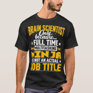 Camiseta Cérebro Cientista Trabalho Título Neurocientista C