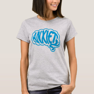 Camiseta Cérebro de Ansiedade Personalizável