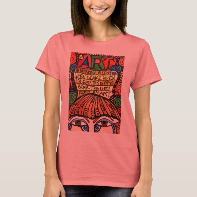 CAMISETA CÉREBRO DE ARTE (Frente)