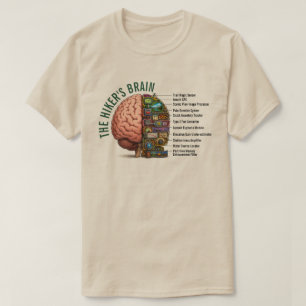Camiseta Cérebro de Mochileiro engraçado