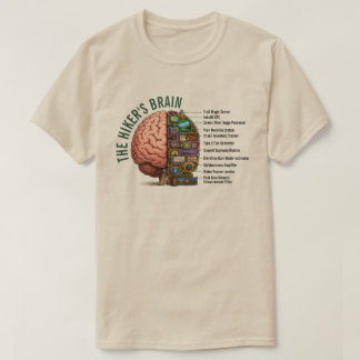 Camiseta Cérebro de Mochileiro engraçado
