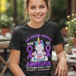 Camiseta Cérebro de Unicórnio Engraçado Ondas de Epilepsia