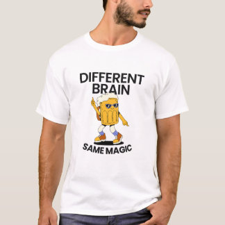 Camiseta Cérebro Diferente Mesma Magia