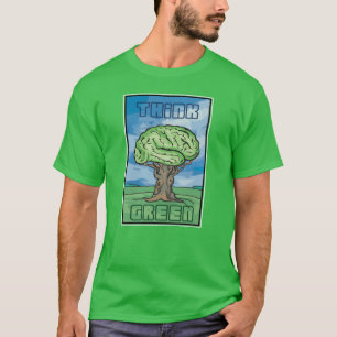 Camiseta Cérebro do pense verde