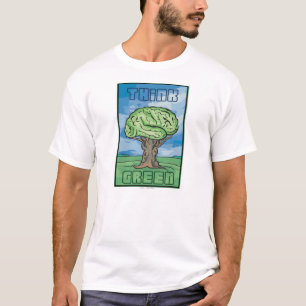 Camiseta Cérebro do pense verde