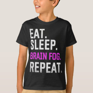 Camiseta Cérebro do Sono Repetir Fibromialgia Sensibilizaçã
