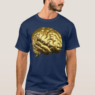 Camiseta Cérebro dourado
