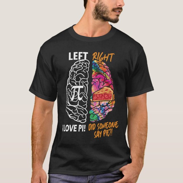 Camiseta Cérebro esquerdo - Cérebro direito (Frente)