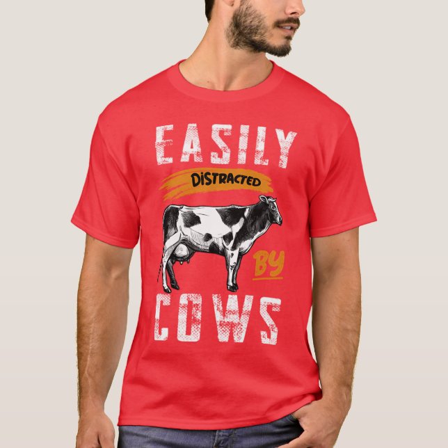 Camiseta Cérebro Focado em Vaca (Frente)
