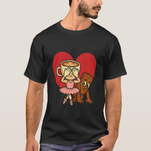 Camiseta Cerebro Italiano Bola Vermelha Bailarina Cappuccin