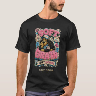 Camiseta Cérebro Macio Pensamento Pesado Personalizado Engr