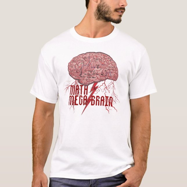 Camiseta Cérebro mega da matemática da matemática (Frente)