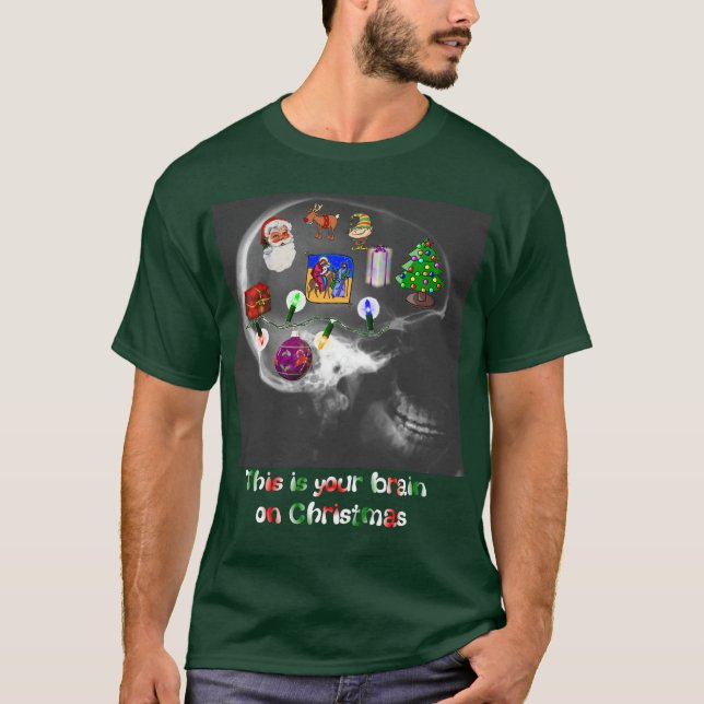 Camiseta Cérebro no Natal (Frente)