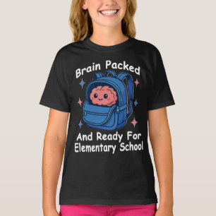 Camiseta “Cérebro Preparado e Pronto Para o Ensino Fundamen