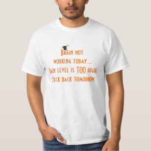 Camiseta Cérebro que não trabalha