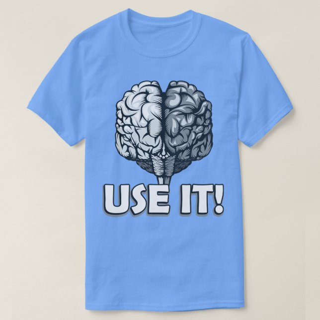 Camiseta Cérebro Usa Humor De Sarcasmo (Frente do Design)