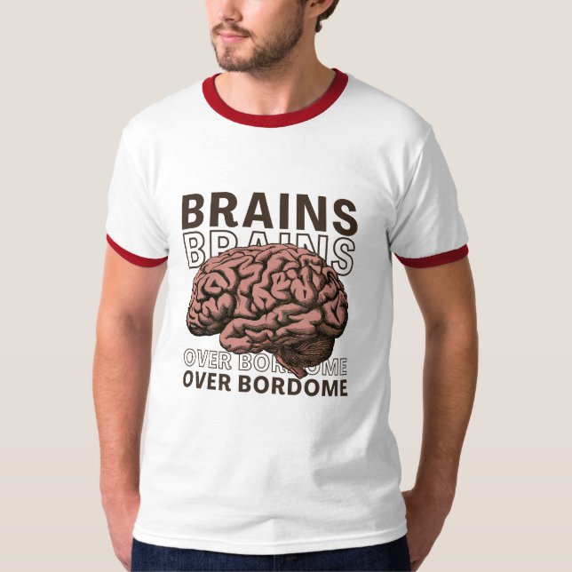 Camiseta Cérebros Acima do Tédio (Frente)