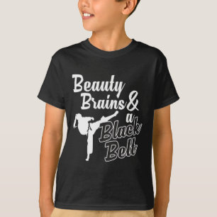 Camiseta Cérebros De Bela E Artes Marciais De Belt Negro