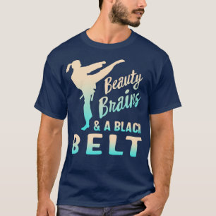 Camiseta Cérebros De Bela E Caratê De Artes Marciais De Cin