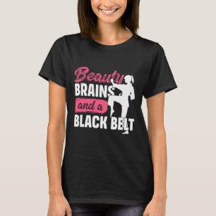 Camiseta Cérebros De Bela E Caratê De Artes Marciais De Cin