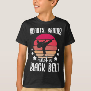 Camiseta Cérebros De Bela E Cinto Negro - Ar Marcial De Kar