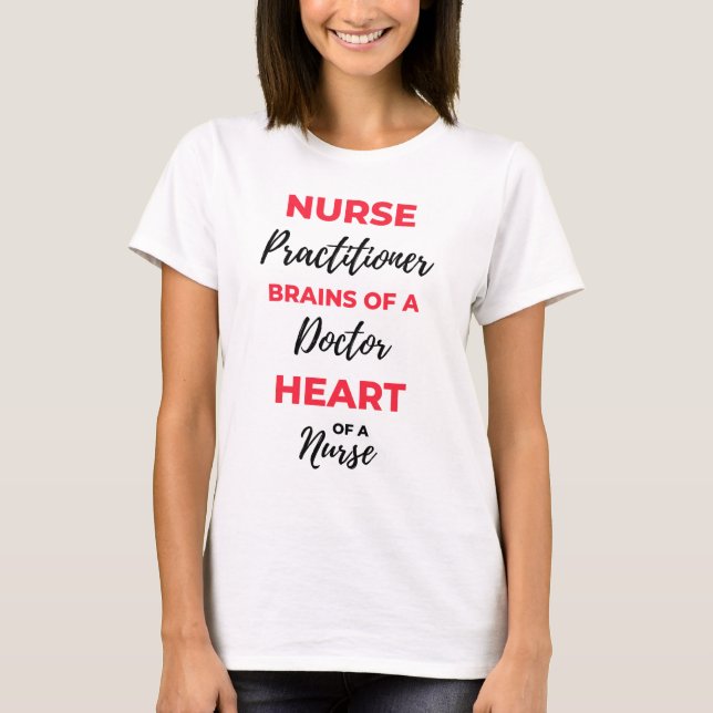 Camiseta Cérebros De Médico Coração 2 (Frente)