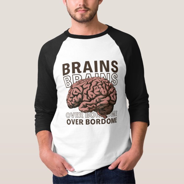 Camiseta Cérebros Sobre Tédio (Frente)