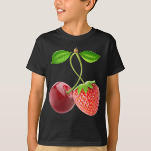 Camiseta Cereja e morango juntos