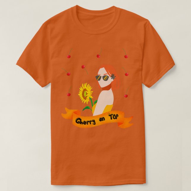Camiseta Cereja no Topo (Frente do Design)