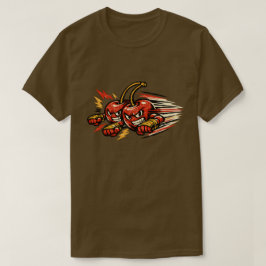 Camiseta Cereja Twin Striker — Duo Lutador Retro Vintage 