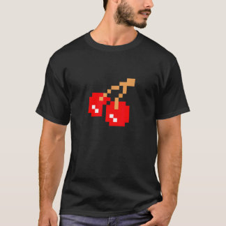 Camiseta Cerejas Cereja Pixel 8 bit Jogo de Arcade de Corre