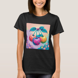 Camiseta Cerejas coloridas