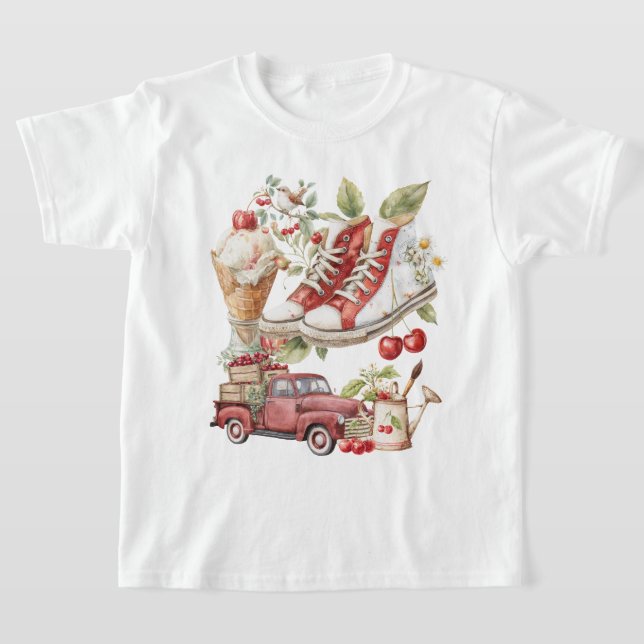 Camiseta Cerejas doces de verão (Postura )