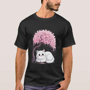 Camiseta Cerejeira Japonesa Árvore Doce Gata Gatito Japa