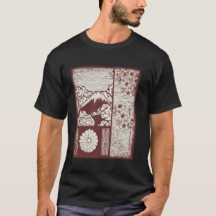 Camiseta Cerejeiras do Monte Fuji Fujiyama Jardim Japonês