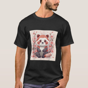 Camiseta Cerejeiras e Pandas Vermelhos Par Perfeito Para