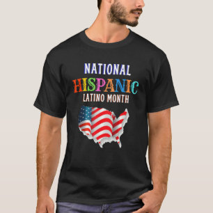 Camiseta Cerimônia Hispânica Mês de Orgulho Latim Ami