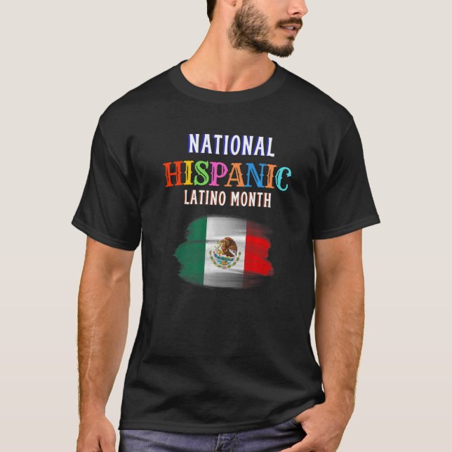 Camiseta Cerimônia Hispânica Mês de Orgulho Latim Ami (Frente)