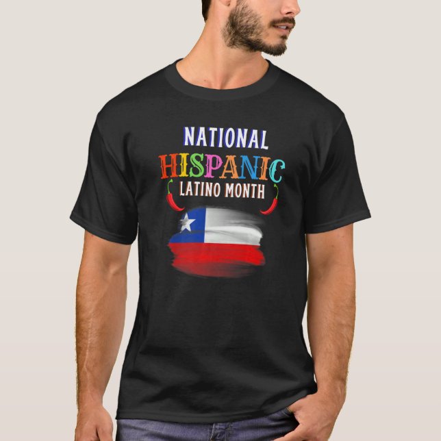 Camiseta Cerimônia Hispânica Mês de Orgulho Latim Ami (Frente)