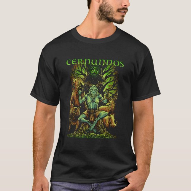 Camiseta Cernunnos Celtic Mythology Pagan Irish God Pullove (Frente)