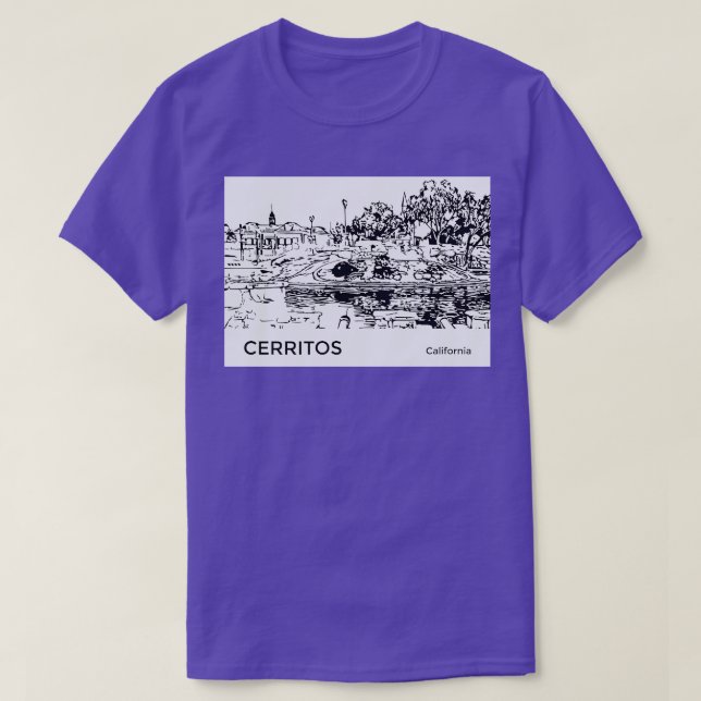 Camiseta Cerritos California TShirt (Frente do Design)