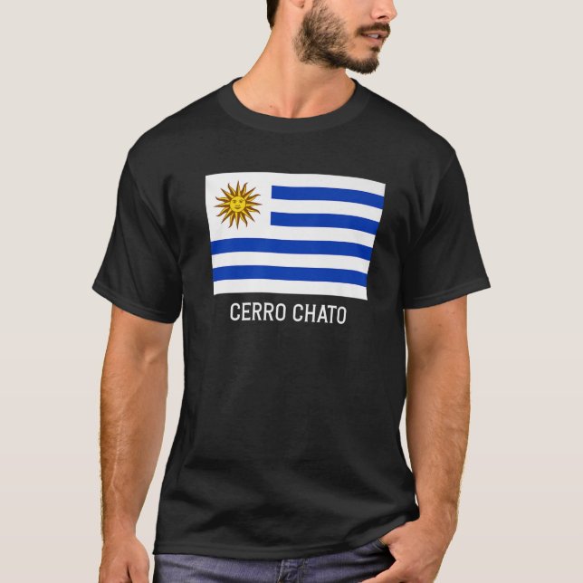Camiseta Cerro Chato Uruguai Flag Emblem Bandera Cre (Frente)