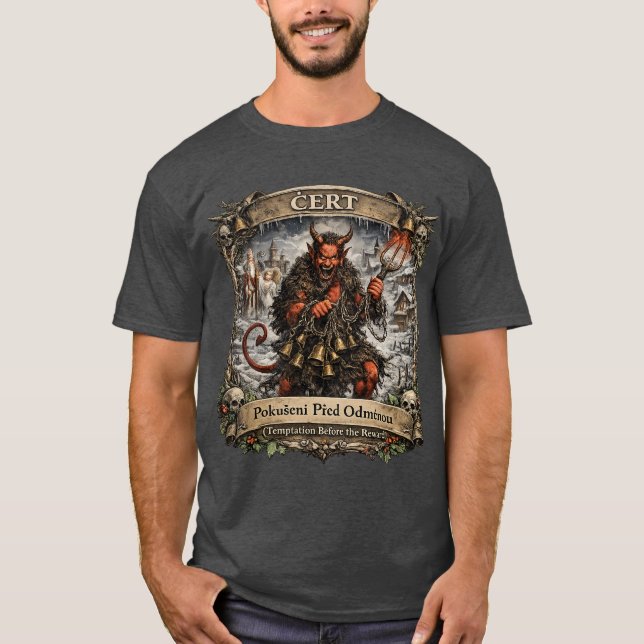 Camiseta Čert Folklore – Czech St. Nicholas Tradition (Frente)
