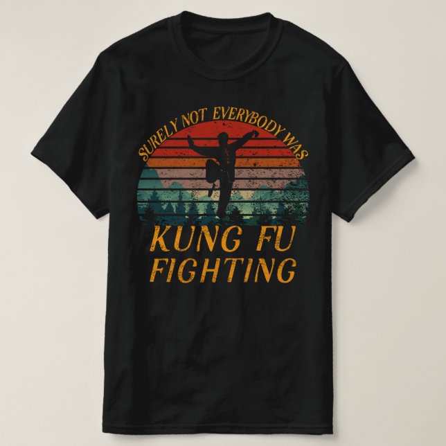 Camiseta Certamente Nem Todos Estavam Lutando Contra Kung F (Frente do Design)