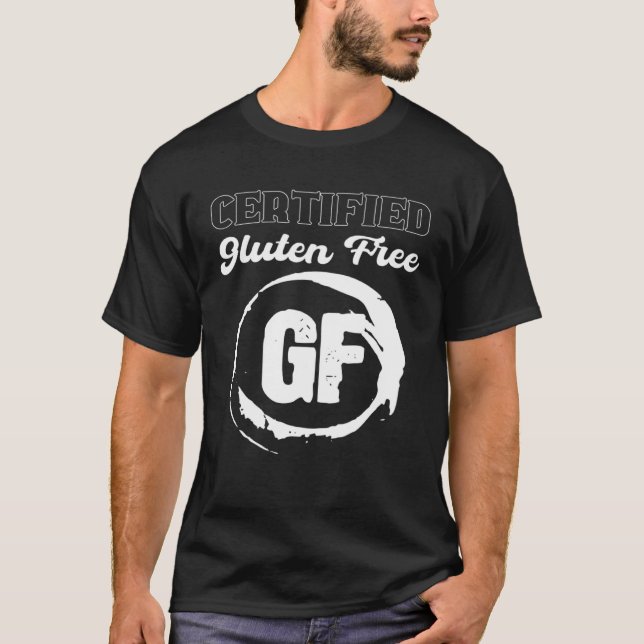 Camiseta Certfied Gluten Free Vegetarian (Frente)