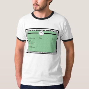 Camiseta certidão de nascimento de obama