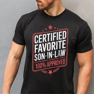 Camiseta Certificação "Son-in-law" favorita