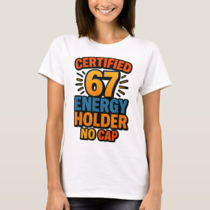 Camiseta Certificado 67 Detentor de Energia Sem Tampa Aura