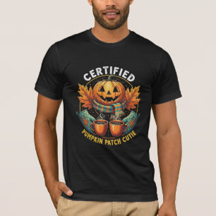 Camiseta Certificado de Abobrinha Patch Cutie Cozy Fall Hal