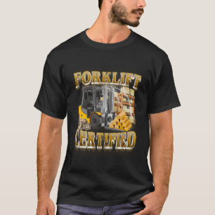 Camiseta Certificado de empilhadeira